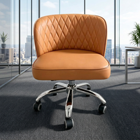 Chaise de bureau exécutive moderne en PU Bomacy, réglable en hauteur, pour technicien en ongles, salon de beauté, dossier pivotant commercial, vente en gros