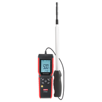 UNI-T UT362H Hot Wire Anemometer Temperature Instrument 99 Data Storage 0 30.0m/s 0 999900CFM 0 40℃ Language Options EN FR