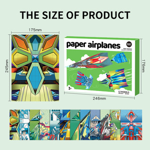 Aeroplanini di Carta Origami Fatti a Mano per Bambini, Giocattoli Educativi 3D Colorati in Cartone per Bambini dai 3 Anni in Su, Vendita all'Ingrosso e Dropshipping - Product Image 5
