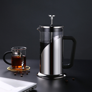Cafetière à piston en verre avec verre épais résistant à la chaleur - Product Image 4
