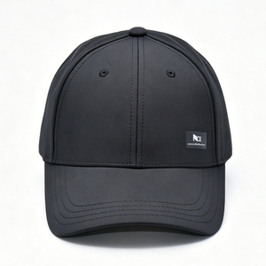 Cappellino da Baseball Nero Strutturato con Logo <span class=keywords><strong>NCE</strong></span> in Tessuto Canvas, Chiusura Posteriore Regolabile, Unisex, per Adulti, Casual, Sportivo, Streetwear - Product Image 5