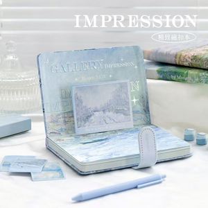 Impression Gallery <b>Magnetic</b> Diary PVC Cover Art Print Notebook with Snow Scene Design for Notes and Journaling - Product Image 2