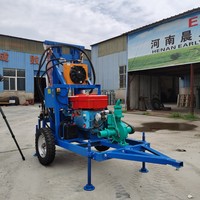 Machine de forage de puits profonds diesel haute performance 200m pour forage de puits et de trous