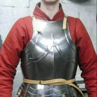 Authentique armure de poitrine en acier médiévale, durable, style gothique, costume de chevalier, armure corporelle gravée pour les cadeaux sur le thème des animaux d'anime