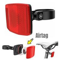 Support de réflecteur de vélo Briviga avec AirTag caché, réflecteur de sécurité arrière pour vélo, support de suivi GPS antivol, étui de suivi de vélo 2 en 1