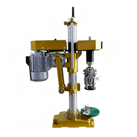 Machine de capsulage semi-automatique LT-FK1, machine de sertissage rotative pour bouchons en aluminium, pour l'emballage de bouteilles de vin, de liqueur et de verre.