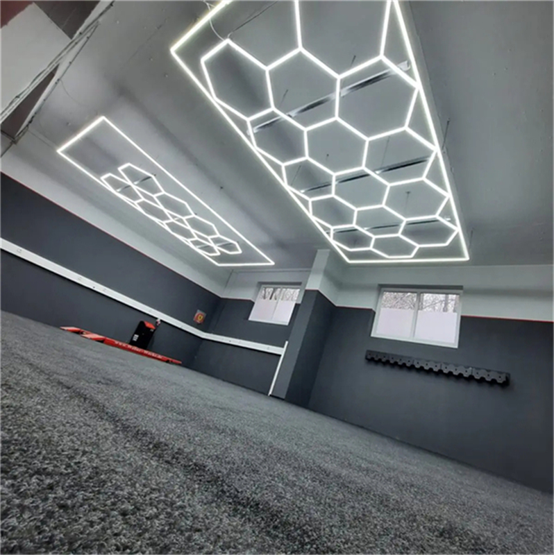 Top Quality Pc Plastic Cover Detailed Work Light Honeycomb Led Light in Stock Hall Way Ceiling Lights for Garage Shop Decoration