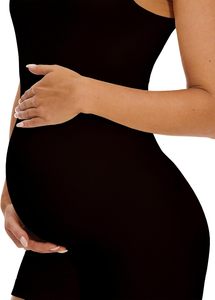 Combinaison de sport de maternité BDITANLE, combinaison de yoga côtelée sans couture au-dessus du genou, débardeur en nylon <span class=keywords><strong>et</strong></span> élasthanne - Product Image 5