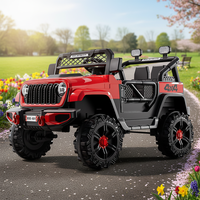 Voiture Électrique Tout-Terrain 12V Grande Taille de Haute Qualité et Économique pour Enfants, 2 Places avec Télécommande, sur Batterie