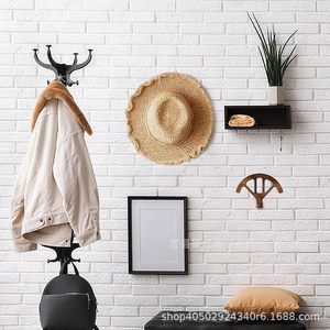 Perchero de pared de madera con diseño de animales para almacenamiento en la entrada del hogar - Product Image 1