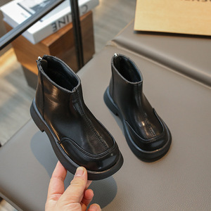 Botas Impermeables para Niñas, Otoño Invierno, Botas Cortas para Niñas, Botas para Caminar con Cremallera Trasera - Product Image 3