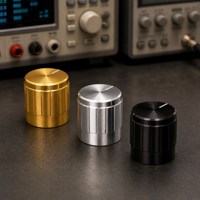 Custom CNC Metal Knob Precision Turned & Milled Control Knobs OEM Aluminum Stainless Steel Industrial Machine Knobs Manufacturer