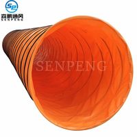 Tunnel en PVC de 900 mm Conduit d'air flexible Imperméable Durable et résistant aux hautes températures Conduit de ventilation pour l'exploitation minière