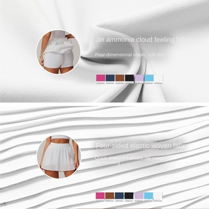 Pakaian Olahraga Wanita Rok Tenis dengan Lapisan Anti-Gesek & Kantong Fitness Set Baju Olahraga yang Dapat Disesuaikan - Product Image 3