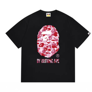 Camiseta de algodón puro de alta calidad al por mayor, de manga corta, con estampado de letras, informal, estilo urbano, holgada, transpirable, para hombres y mujeres jóvenes. - Product Image 5