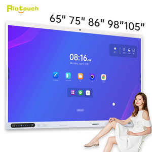 Riotouch 65 75 86 100inch Miracast Wireless <strong>Touch</strong> Panel Display Eduction Conference USB C Interactive Board - Product Image 1