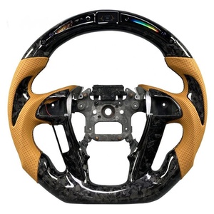 Volante de Fibra de Carbono y Cuero con Pantalla LED y Levas de Cambio para <span class=keywords><strong>Audi</strong></span> A6/A7/A8/A9/<span class=keywords><strong>A10</strong></span>/A11/A12 S6/S7/RS6/RS7 (2017-2024) - Product Image 1