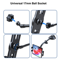 Support de tablette articulé à rotule de 17 mm pour tablettes et téléphones de 4,7 à 12,9 pouces – Vente en gros usine