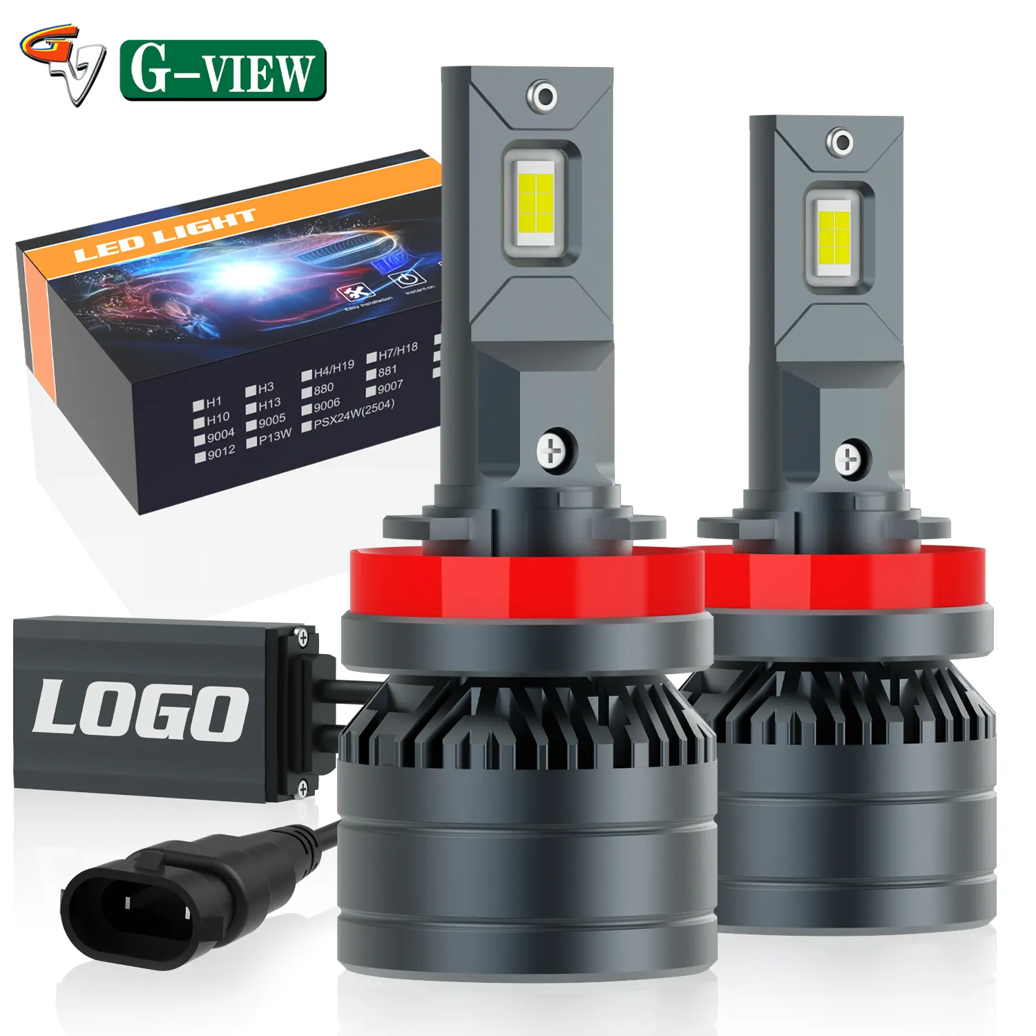 Gview G15 h4 Scheinwerfer LED-Lampen LED H7 H11 9005 9006 880 9012 Canbus Scheinwerfer 105W LED-Scheinwerfer-Kit