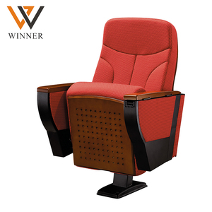 <span class=keywords><strong>Fauteuil</strong></span> <span class=keywords><strong>pliant</strong></span> de cinéma, auditorium ou salle de réunion, moderne, haut de gamme, en métal, bois et tissu, avec table d'écriture intégrée - Product Image 3
