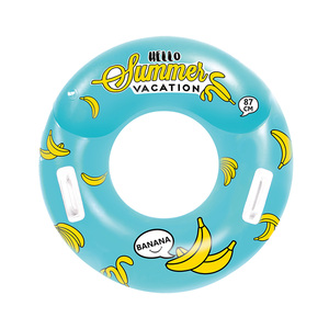 <b>Inflatable</b> PVC Swim Ring 87cm Dual Air Chambers High Buoyancy Durable KC Certified Summer Portable Adult Float - Product Image 2