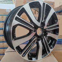 Vente en gros jantes de voitures de tourisme oem 15x6 noires à face usinée 4x100
