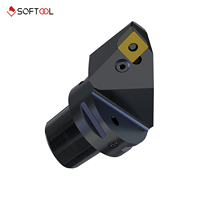 PCRNR/L-Kr 75 ° (HP) Portaherramientas de torneado tipo PSC63 Capto para operaciones de torneado y torneado frontal externo