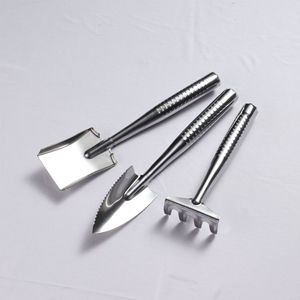 Stainless Steel Mini Gardening Three Piece Set Shovel For Garden Vegetable Flower Planting Rust Resistant Manual Tool - Product Image 2