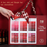 ZRKGEL – Kit de vernis gel classique rouge 36 couleurs, best-seller, sans TPO ni HEMA, haute pigmentation, pour salon de manucure, collection automne-hiver
