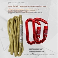 Kit de Corde d'Évacuation d'Urgence Yueda en Aramide 8mm Certifié 3C 16m/20m Multifonctionnel pour Pompiers