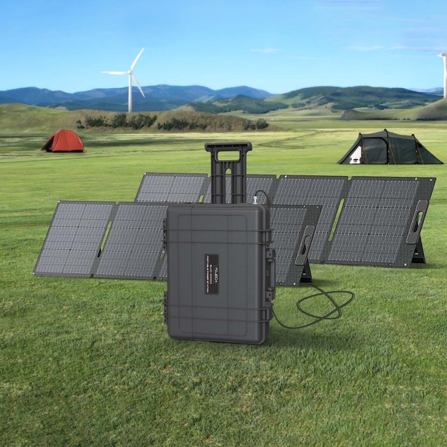 Top Fashion Solar Panel Generator 2000w 3000 Watt Power Station 6092.8wh High Capacity  with AC Outlets for Off Grid Camping