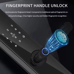 Cerradura Inteligente Premium para Puerta Principal con Huella Dactilar Biométrica Tuya y Soporte para Códigos en Varios Idiomas - Product Image 3