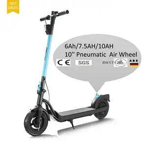 Top Ranking Suppliers Yongkang Electric Scooters 10in Air Wheel Dual Braking System E Scooter