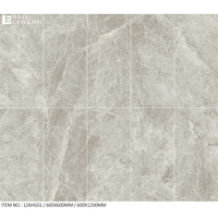 Carreaux de sol en porcelaine et marbre, couleur gris mat, carreaux muraux pour salle de bains, 24x24 24x48 126HG07