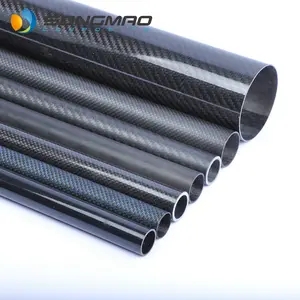 Tubo in fibra di carbonio di alta qualità 40mm 50mm 60mm 70mm 80mm lungo 2 metri
