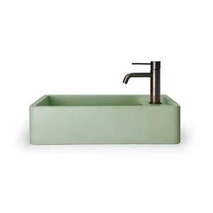 Vente flash : lavabo mural en pierre artificielle <span class=keywords><strong>verte</strong></span>, forme rectangulaire, pour salle de bain - Product Image 1