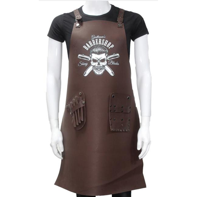 Парикмахерские изделия фартук парикмахерский жилет Горячий отжим логотип индивидуальные парикмахерские фартуки