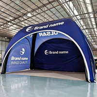 Tente publicitaire gonflable portable en PVC - Imperméable, réutilisable, taille personnalisable, impression UV, pompe à air électrique alimentée par prise, pour extérieur