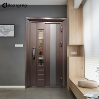 Puerta de Seguridad Inteligente de Acero Inoxidable con Integración Biométrica para Residencias de Alta Gama