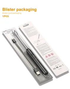 ไฟแช็คอิเล็กทรอนิกส์แบบพกพาชาร์จไฟได้กลางแจ้งที่ล็อคความปลอดภัยเป็นมิตรกับสิ่งแวดล้อมสำหรับเทียนเตาแก๊ส (ไม่มีน้ำมันแก๊ส - Product Image 3