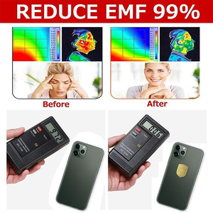 Autocollant anti-radiation en or 24 carats pour téléphone portable, ordinateur portable, protection quantique EMF, coque de téléphone, cadeaux promotionnels, OEM ODM - Product Image 4