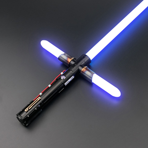 TXQSaber <span class=keywords><strong>Kylo</strong></span> <span class=keywords><strong>Ren</strong></span> Neopixel sabre laser mandalorian Blaster gros Cosplay jouets Flash sur choc haute qualité duel sabre lumineux - Product Image 5