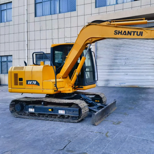 Excavadora pequeña de alta calidad Shantui SE75 de 7 toneladas, maquinaria de construcción hidráulica usada, bomba de motor, capacidad de cubo de 0,32 m³ - Product Image 3