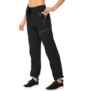 <strong>Women's</strong> UPF 50+ <strong>Cargo</strong> Long <strong>Pants</strong> Quick Dry &amp; Lightweight Waterproof Outdoor Sportswear With Elastic Waist &amp; Zipper Casual Style - Product Image 2