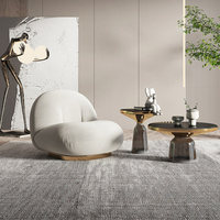Fauteuil d'appoint pivotant moderne et confortable en tissu Sherpa Teddy Lambswool pour salon, chambre, bar - Vente en gros pour hôtels - Garantie 3 ans