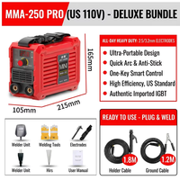 Soudeuse à arc manuelle portable mini MMA 220V avec onduleur IGBT et contrôle de force d'arc réglable