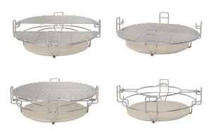 Auplex Kamado - Sistema de Cocina con Accesorios para Barbacoa de Acero Inoxidable, Parrilla para Exteriores con Diseño Moderno - <span class=keywords><strong>Divide</strong></span> & <span class=keywords><strong>Conquer</strong></span> - Product Image 4