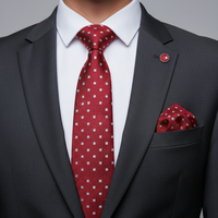 Cravate en polyester personnalisable pour homme, design jacquard, logo personnalisé, respirante et durable, emballée dans un coffret cadeau