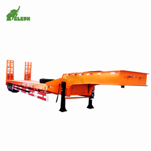 Remolque de cama baja de <span class=keywords><strong>13m</strong></span>, remolque de camión de cama baja de 14 metros, semirremolque de cama baja de 70 toneladas a la venta - Product Image 4