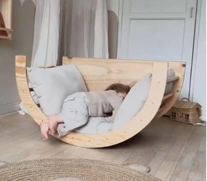 Многоцелевая детская мебель, деревянная игровая площадка, Современная креативная детская мебель для спальни, кровать-качалка из массива дерева - Product Image 2
